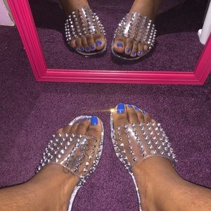 Prissy Clear Jelly Sandal Slides(SOLD)